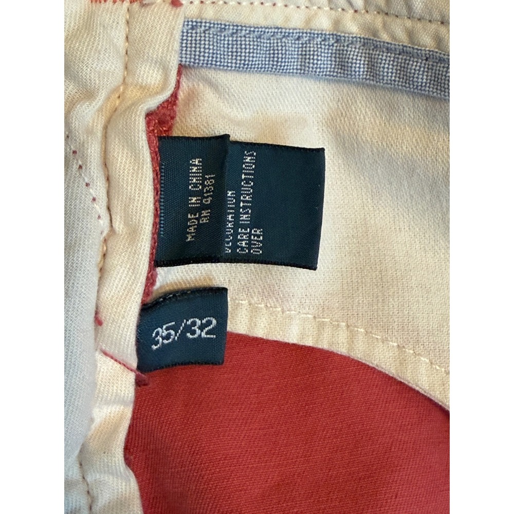 Polo Ralph Lauren Pants Mens Coral Pink 35x32 Chino Slim Gi Fit Straight Leg - Picture 8 of 16